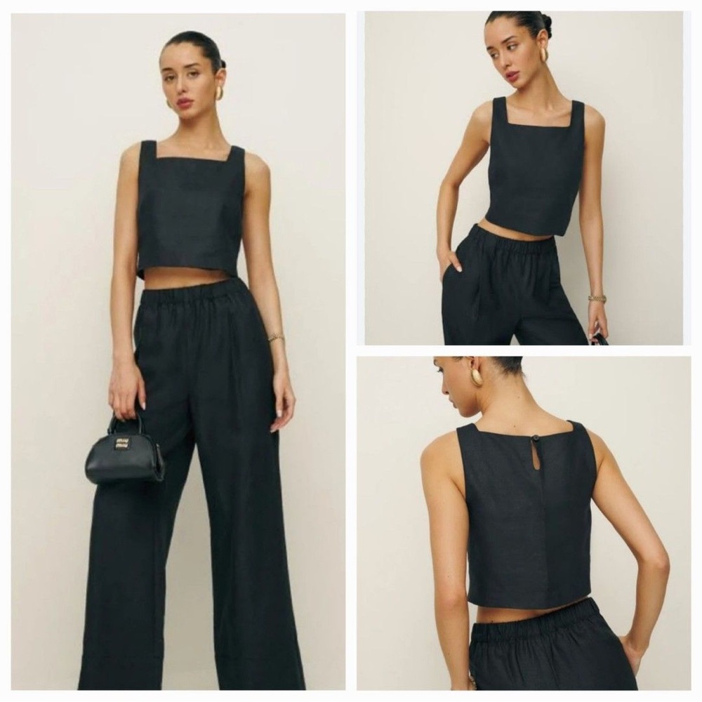 Reformation Saige Linen Top
